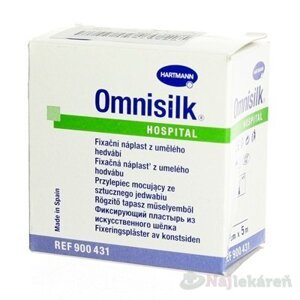 Omnisilk Hypoalergénna náplasť z bieleho hodvábu  2,5cmx5m 1ks