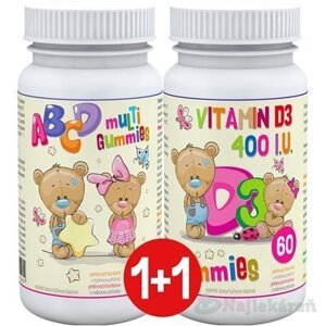 ABCD muLTi Gummies + D3 Gummies, gumové želé, 2x60 ks