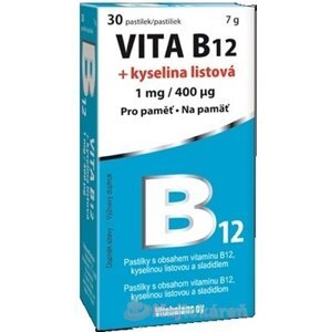 Vitabalans VITA B12 + kyselina listová 30ks