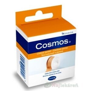 COSMOS Cievková pevná náplasť fixačná z textilnej tkaniny (2,5cmx5m) 1ks