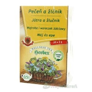 HERBEX PEČEŇ A ŽLČNÍK, 20x3g