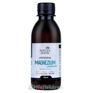 ADELLE DAVIS Lipozomálne MAGNÉZIUM s vitamínom B6 200 ml