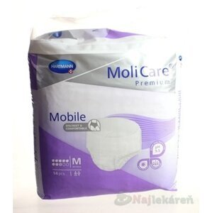 MoliCare Premium Mobile 8 kvapiek M fialové, plienkové nohavičky naťahovacie, 14ks