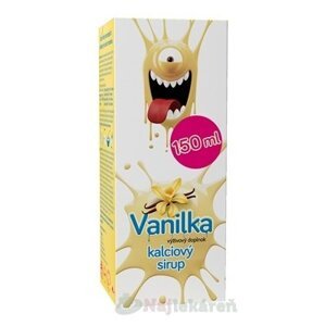 Kalciový sirup Vanilka, VULM, výživový doplnok, 150ml