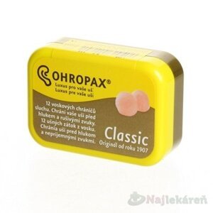 OHROPAX CLASSIC Ušné vložky, v krabičke 1x12 ks