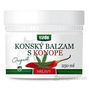 VIRDE KONSKÝ BALZAM S KONOPOU hrejivý na úľavu od bolesti 250 ml