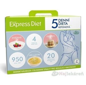 EXPRESS DIET 5 dňová diéta Proteínová 950 kcal/deň instantné jedlá, vrecúška 20ks