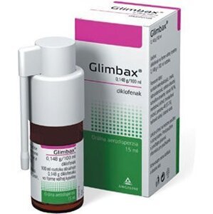 Glimbax sprej do hrdla 15 ml