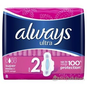 ALWAYS ULTRA SUPER PLUS hygienické vložky 8ks