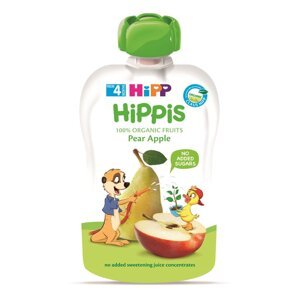 HiPP BIO Hippies Hruška-Jablko od uk. 4.-6. mesiaca, 100 g