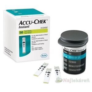 ACCU-CHEK Instant 50 testovacie prúžky do glukomera 50ks