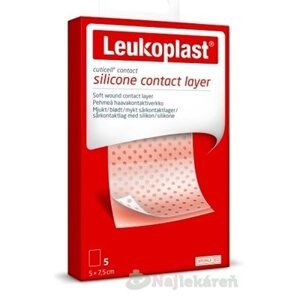 LEUKOPLAST CUTICELL CONTACT krytie na rany, sterilné, 5x7,5 cm, 5 ks