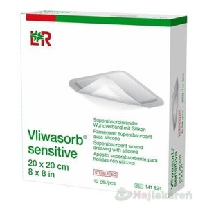 Vliwasorb sensitive Krytie na rany 20x20cm 10ks