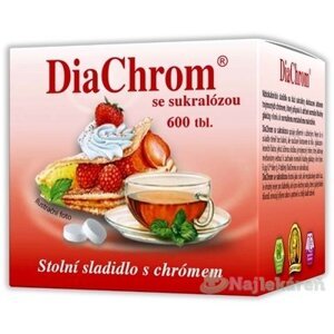 DiaChrom nízkokalorické sladidlo so sukralózou 600tbl