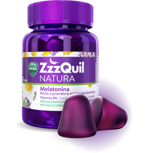 ZzzQuil NATURA - Melatonín, želé cukríky s príchuťou lesné ovocie, 30 ks