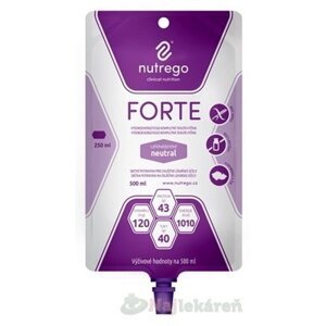 Nutrego FORTE s príchuťou neutral, tekutá výživa, sondová 12x500ml