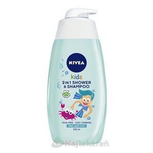 NIVEA Kids 2in1 Detský sprchový gél Boy s jablkovou vôňou 500 ml