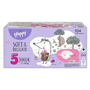 2x BELLA HAPPY Baby Plienky jednorazové Junior Box 11-18 kg 52 ks