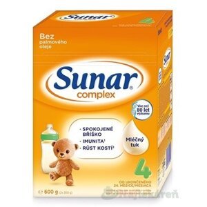 Sunar Complex 4 Mliečna výživa (od ukonč. 24. mesiaca) 600g