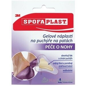 3M SPOFAPLAST č.912N Gélové náplasti na pľuzgiere na pätách, 4ks