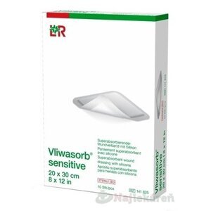 Vliwasorb sensitive Krytie na rany 20x30cm 10ks