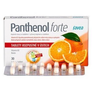 FAVEA Panthenol forte na bolesť hrdla 30 tbl