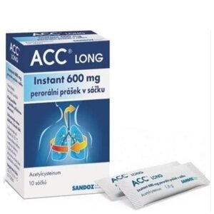 ACC Long Instant na vykašliavanie 600mg 10 vrecúšok