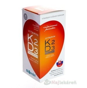 BIOMIN VITAMIN K2 D3 PREMIUM 2000 I.U. 30 ks