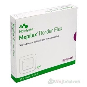 Mepilex Border Flex, samolepivé krytie zo silikónu (10x10 cm), 5ks