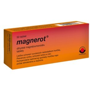 MAGNEROT - magnézium ( horčík ), 50 tabliet