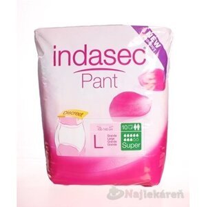 Indasec Pant Super L plienkove nohavičky navliekacie, boky 100-140cm, savosť 1900ml 10ks