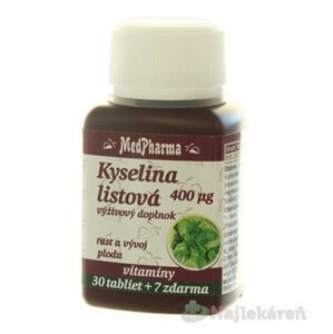 MedPharma KYSELINA LISTOVÁ 400 mcg, 37tbl