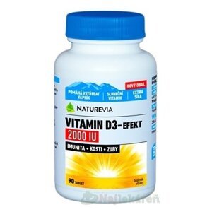 SWISS NATUREVIA VITAMIN D3-EFEKT 2000 I.U., 90 ks