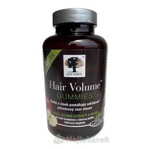 NEW NORDIC Hair Volume GUMMIES VEGAN 60ks želé