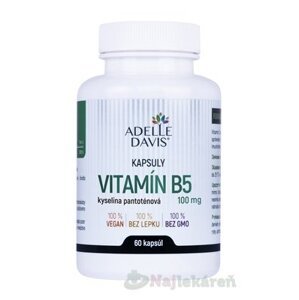 Adelle Davis VITAMÍN B5, kys. pantoténová 100 mg 60 kapsúl