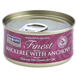 FISH4CATS Konzerva pre mačky Finest makrela s ančovičkamii 70g