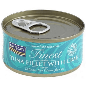 FISH4CATS Konzerva pre mačky Finest tuniak s krabom 70g