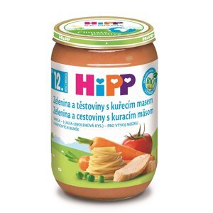 HiPP BIO Zelenina a cestoviny s kuracím mäsom od 12. mesiaca 220 g