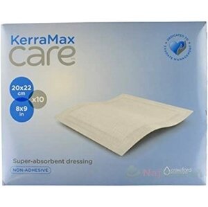 KerraMax Care krytie na rany, superabsorpčné, neadhezívne, 20x22cm, 10 ks