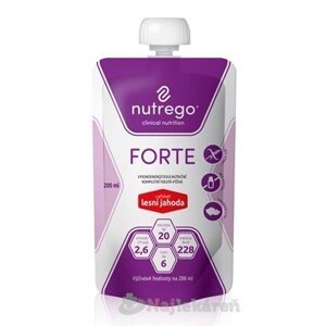 Nutrego FORTE s príchuťou lesná jahoda, 12x200ml