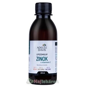 ADELLE DAVIS Lipozomálny ZINOK s vitamínom C 15 mg 200 ml