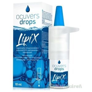 Ocuvers drops LipiX očné kvapky s HA 0,15% a lipozómami 10 ml