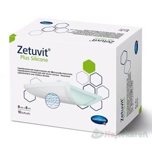 ZETUVIT Plus Silicone kompres sterilný (8x8cm) 10ks