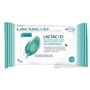 LACTACYD with ANTIBACTERIALS obrúsky na intímnu hygienu 15ks