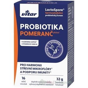 VITAR PROBIOTIKA + vláknina + vitamíny C a D3