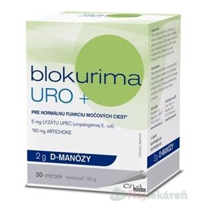 Blokurima URO+ 2g D-manózy močové cesty 30 vreciek