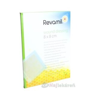 Revamil wound dressing 8x8cm krytie na hojenie rán 7ks