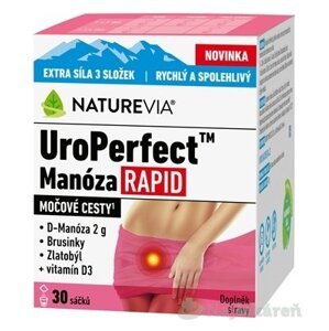 SWISS NATUREVIA UroPerfect Manóza RAPID na  močové cesty 30 ks