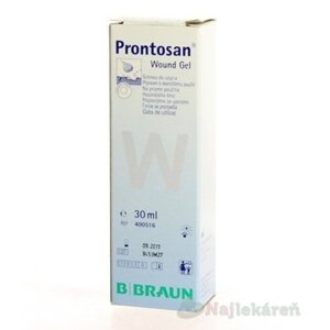 B.BRAUN PRONTOSAN WOUND GEL STERILNÝ čistenie, zvlhčovanie hlbokých rán, gél 30ml