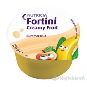 Fortini Creamy Fruit Multi Fibre príchuť letné ovocie 4x100 g